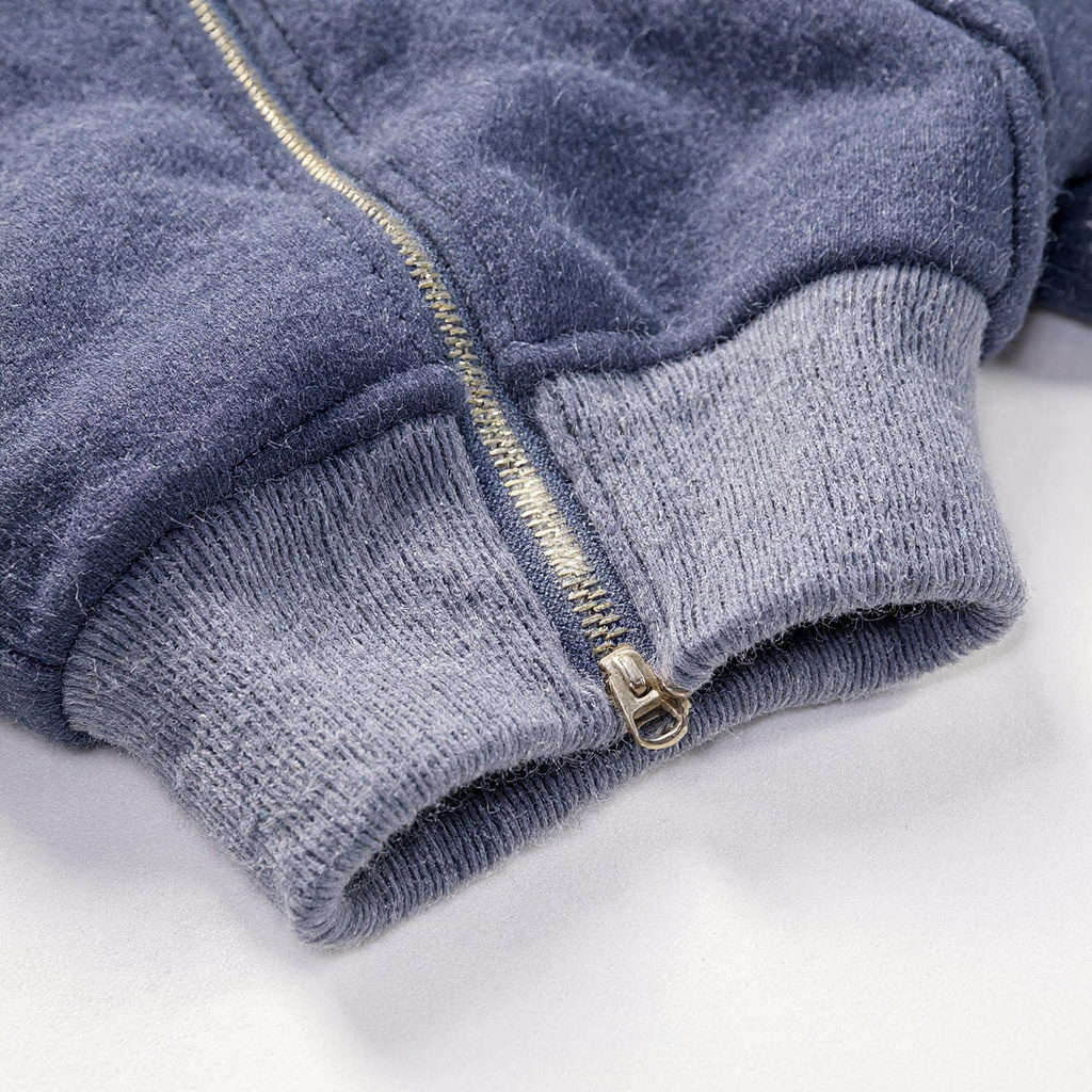 Poly9 zip hoodie, ink, gradient-lined hood