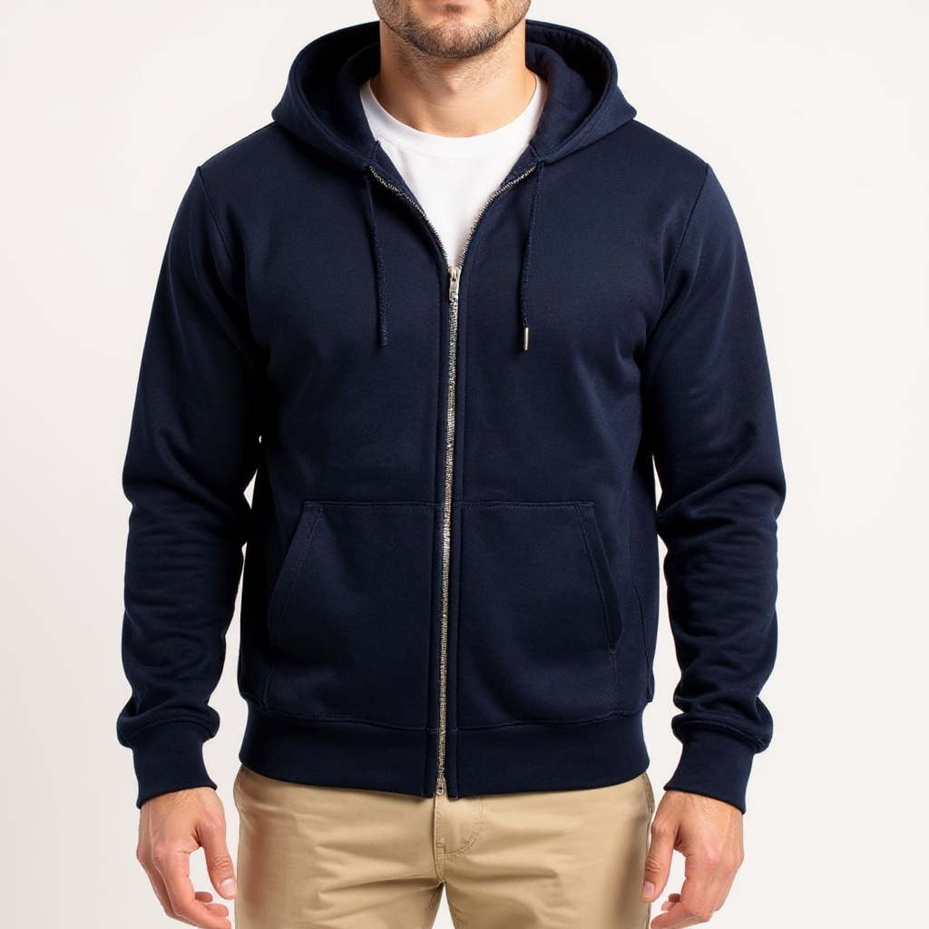 The Zip Hoodie, custom designed
