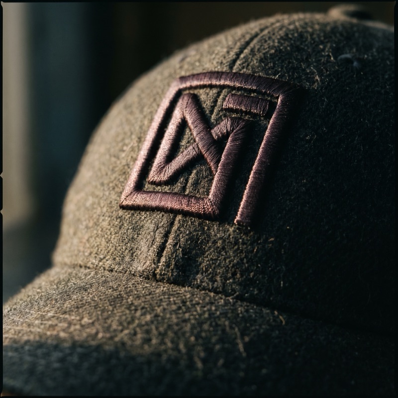 Raised 3D embroidery on the front of a structured cap